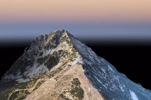 3D цифров модел на връх Тодорка в Пирин
