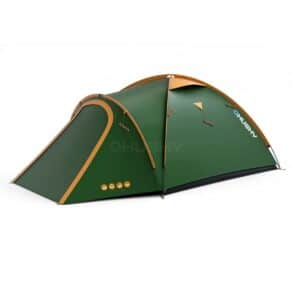 Обемна зелена палатка за къмпинг и outdoor дейности. Лесна за сглобяване и транспорт. Подходяща за приключения сред природата.