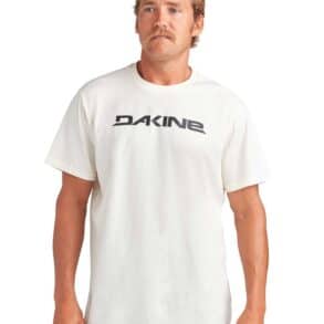 Мъжка бяла тениска Varrio Спорт с логото Dakine.