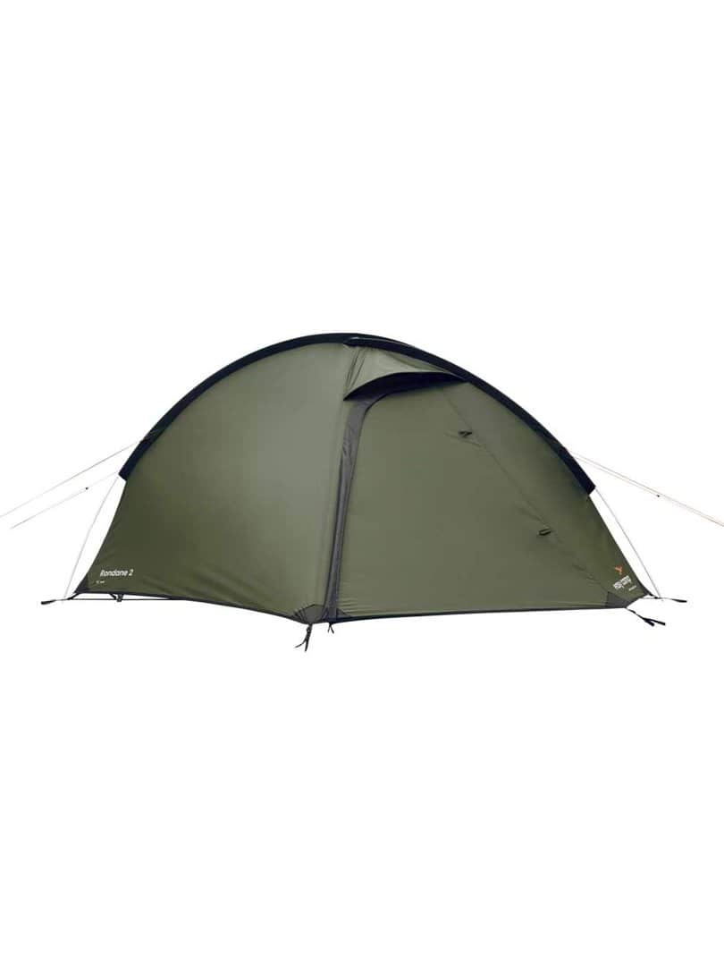 Тента за къмпинг, подходяща за къмпинг и outdoor активности, в зелено, с водоустойчива материя и лес.