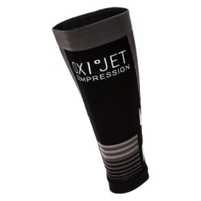 Компресионен наколенник за спорт и възстановяване, черен цвят.