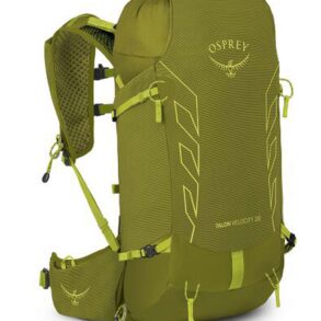 Олекотена туристическа раница Osprey Talon Velocity 20L за активен туризъм.