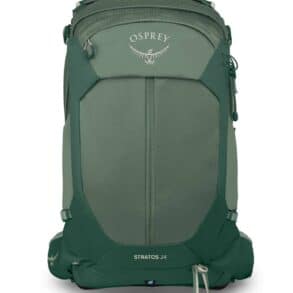 Висококачествена туристическа раница Osprey Stratos 24 за активен туризъм.