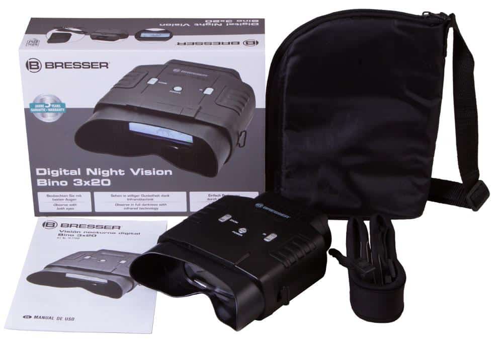 Нощен бинокъл Bresser Digital Night Vision Binocular 3x20 за спорт и outdoor активности.