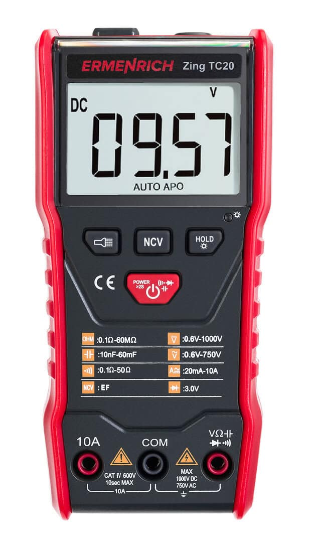 Цифров мултицет за електронни измервания, модел Zing TC20.
