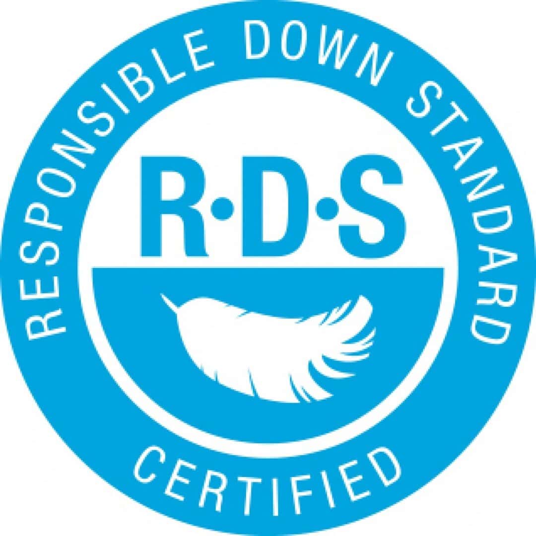Сертификат RDS за отговорен Down Standard, гарантиращ качество и устойчивост.
