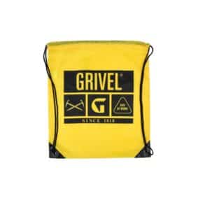 Жълта торба Grivel за инструменти, подходяща за градинарство и спорт.