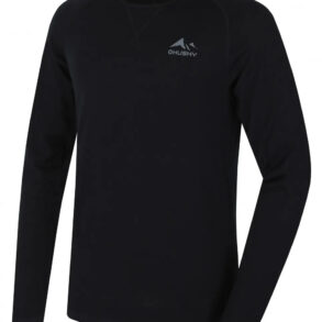 Мъжка термо блуза от 100% Merino вълна Husky Merow M – Черна