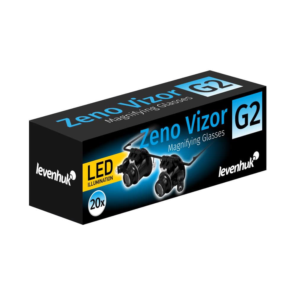 Магнити за увеличаване на зрението Zeno Vizor G2, LED осветление, мощност 20x.