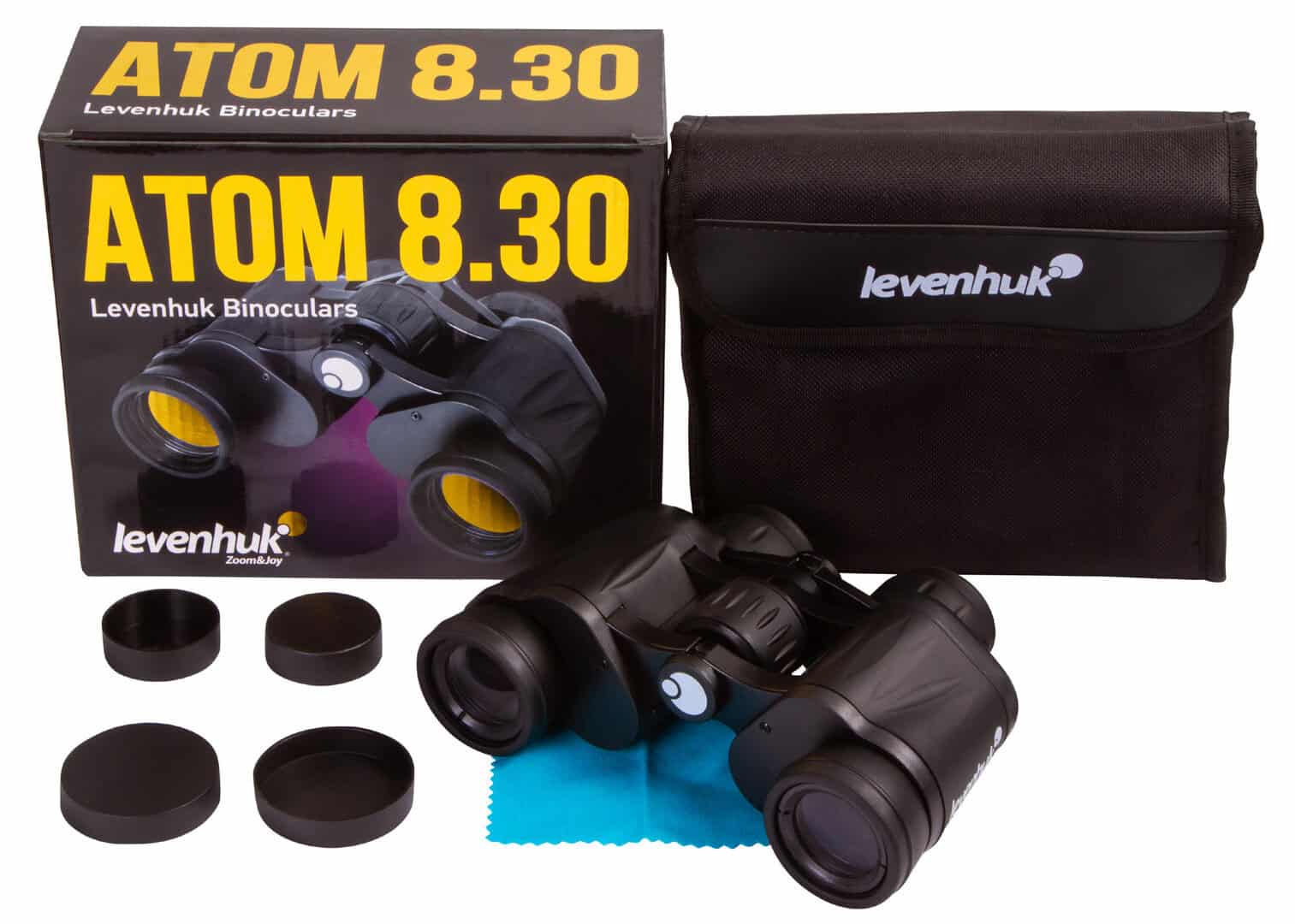 Бинокъл Levenhuk ATOM 8.30 за спорт и природа, висококачествен оптичен инструмент.