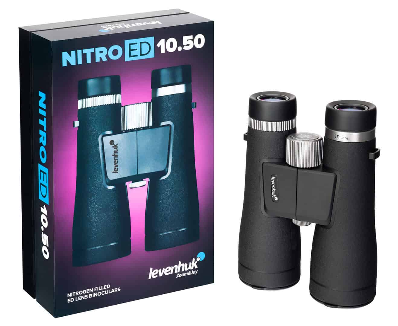 Вароскоп Levenhuk Nitro ED 10.50 за наблюдение на природа и спортни събития. Високо качество и ясно.