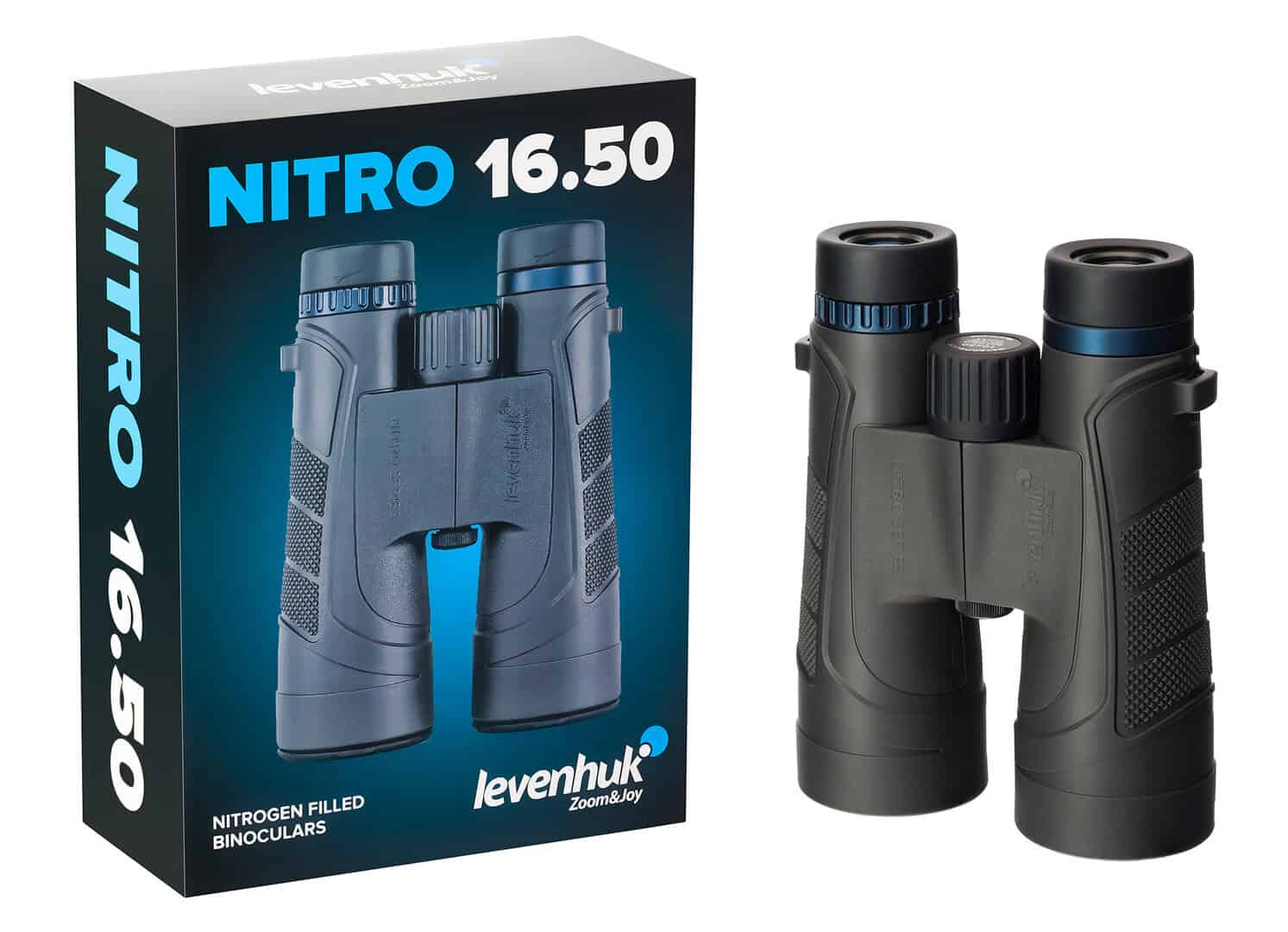 Бинокли Levenhuk Nitro 16.50 за спорт и приключения, с висококачествено оптично увеличение.