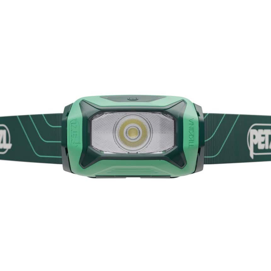 LED челник Petzl Tikkina за къмпинг и спорт, ярка светлина.