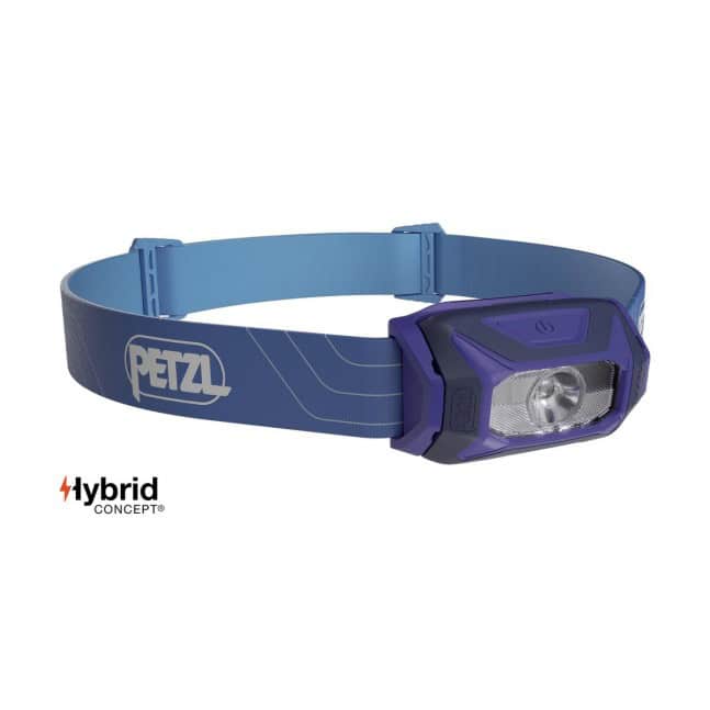 Лампа за глава Petzl Hybrid Concept за спорт и къмпинг, водоустойчива и лека.