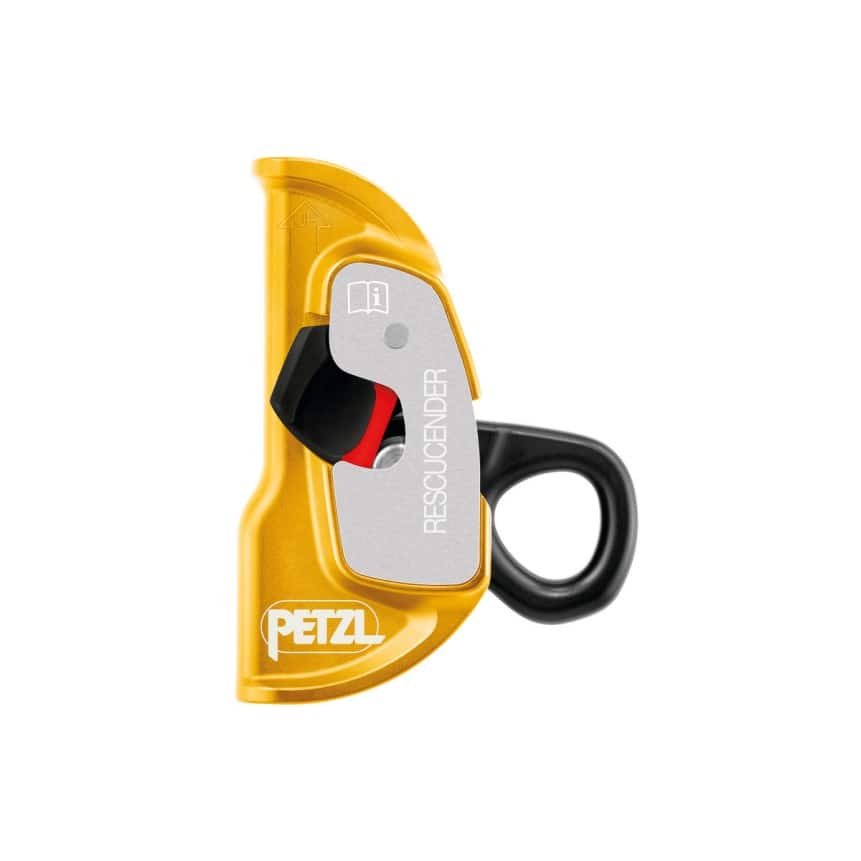 Аварийна звънец Petzl Rescounder за безопасност и комуникация.