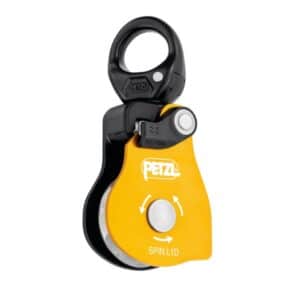 Връзка за тежести Petzl Spin L1D за безопасно закрепване и тренировки.