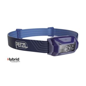 Лента за глава Petzl Hybrid Concept с фарове за къмпинг и спорт.