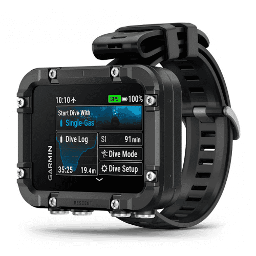 Водолазен компютър Garmin за гмуркане с GPS и логове.