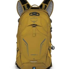 Раница Osprey Syncro 12 в ярко жълто, подходяща за спорт и туризъм, с комфортни презрамки и много от.