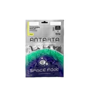 Лиофилизирана пилешка супа Antarta за космическа храна.