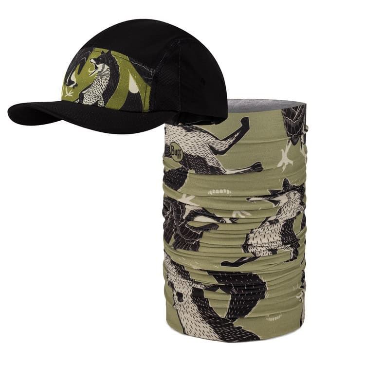 Шапка и multifunctional neck gaiter с дизайн на змей и гущер.
