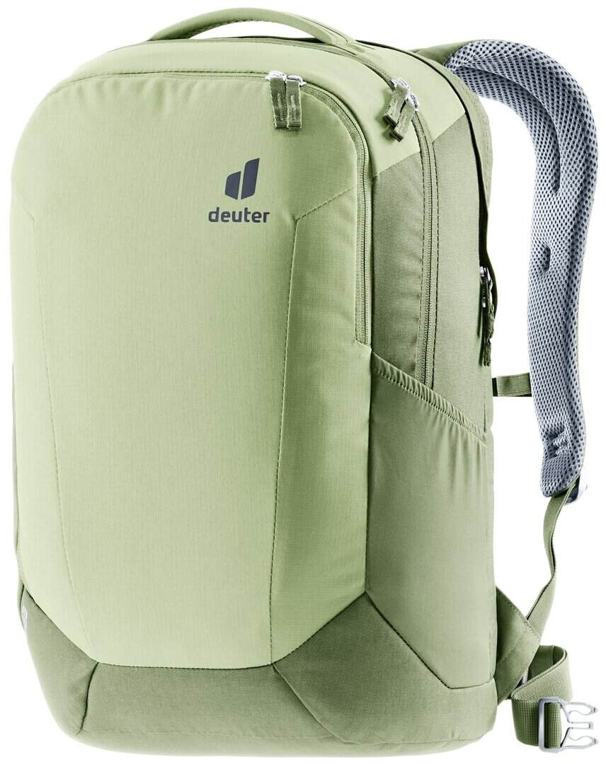 Светлозелена спортна раница Deuter с много джобове и удоб.