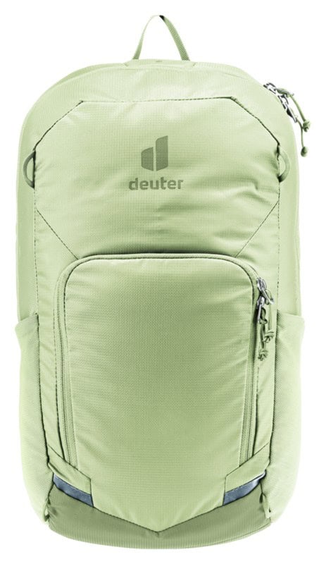 Лека спортна раница Deuter в светлозелен цвят с множество.