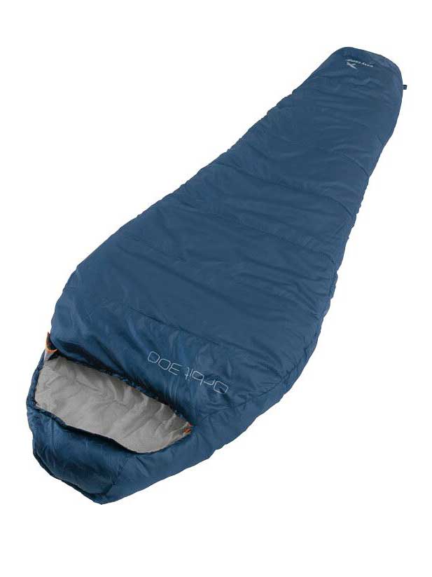 Тъмносин спален чувал за къмпинг, подходящ за outdoor прик.