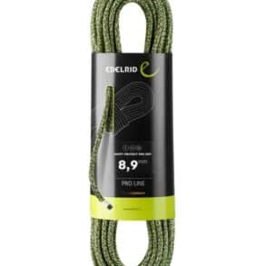 Въже за катерене Edelrid Pro Line 8.9 мм, зелено, за спортно кате.