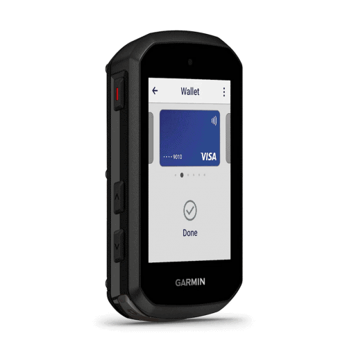 GPS навигатор Garmin с карта за плащане, използван за спорт.