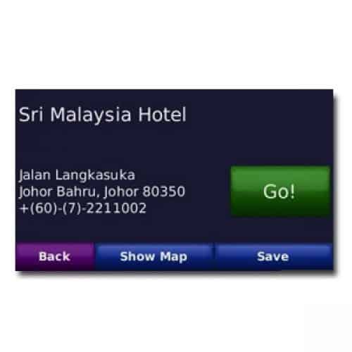 Хотел Sri Malaysia в Джохор Бахру, Малайзия, с карта и бутони.