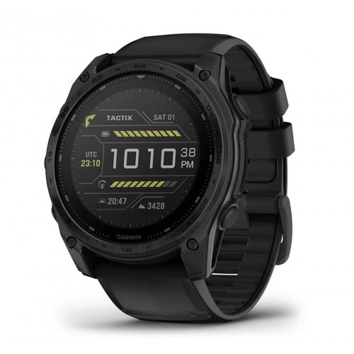 Черна спортна смартчасовник Garmin Fenix 7 с дигитален дисплей.