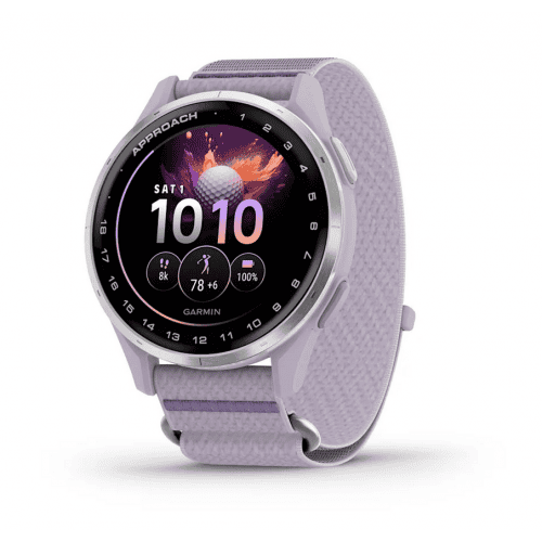Модерен спортен смарт часовник Garmin с цветен дисплей.