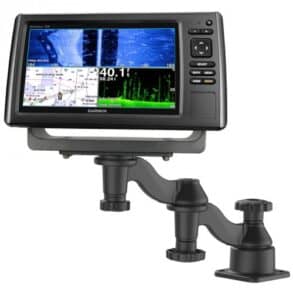 Риболовен GPS и сонар Garmin с дисплей и монтажна стойка за.
