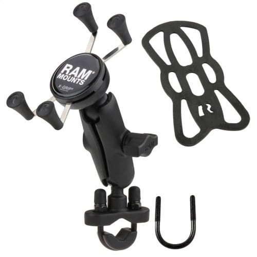 RAM® X-Grip® държач за мобилни устройства с U-Bolt основа.