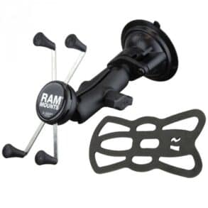 Вакуумен държач RAM® X-Grip® за мобилни устройства с вакуумна основа.
