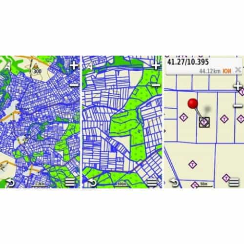 Карти с улична мрежа и GPS координати за градска навигац.