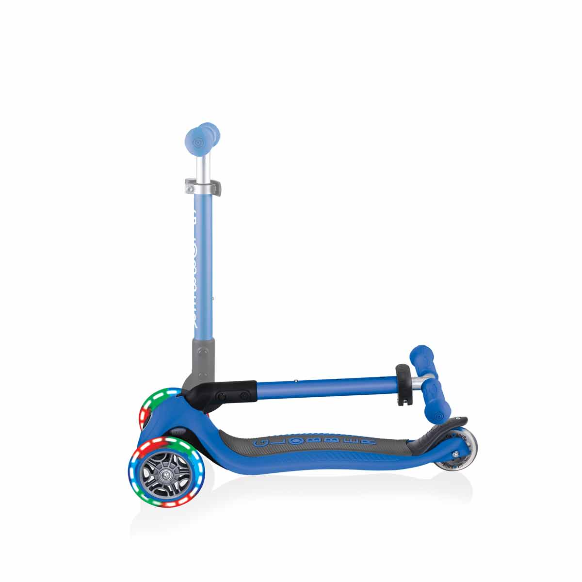 Сгъваема тротинетка със светещи колела, Globber Junior - 2+ г., синя - Image 5