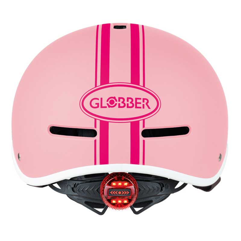 Детска светеща каска Globber Master XS/S (47-51см), пастелно розова - Image 3