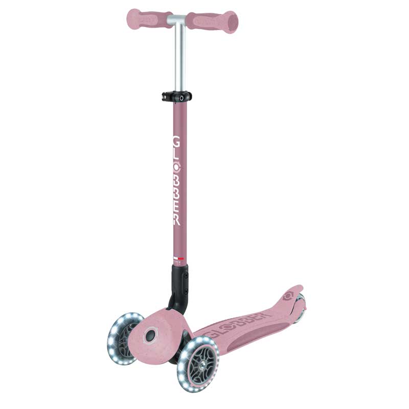 Тротинетка със седалка 5 в 1 GLOBBER GO UP DELUXE LIGHTS ECOLOGIC 360° - розова - Image 12