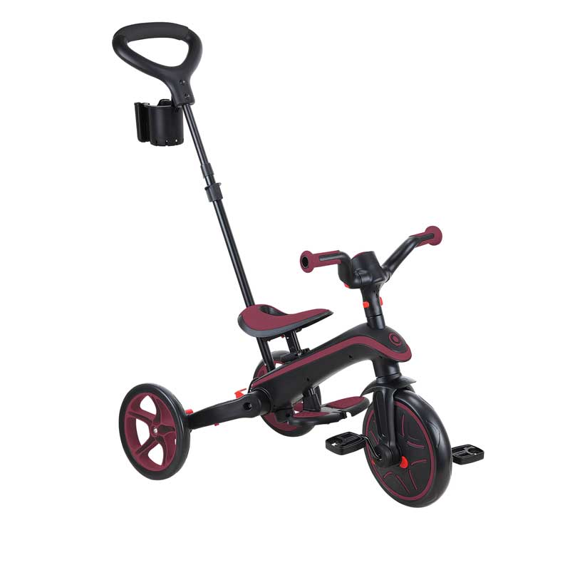 Детска триколка 4 в 1 GLOBBER EXPLORER TRIKE FOLDABLE, сгъваема, цвят бургунди - Image 8