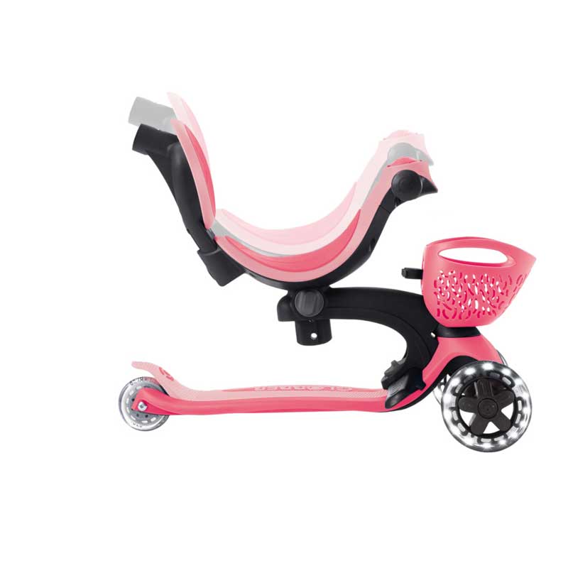 Тротинетка 5 в 1 GLOBBER GO UP BABY LEARN 360° FLASH LIGHTS, розова - Image 10