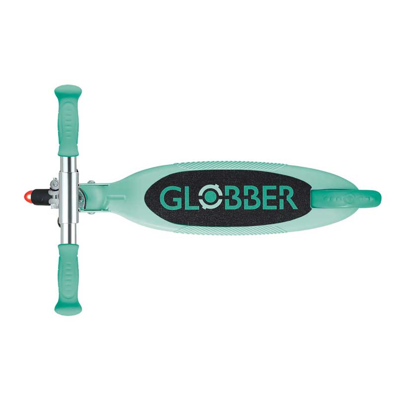 Детска сгъваема тротинетка с две светещи колела Globber Flow Foldable Junior Lights - ментова - Image 3