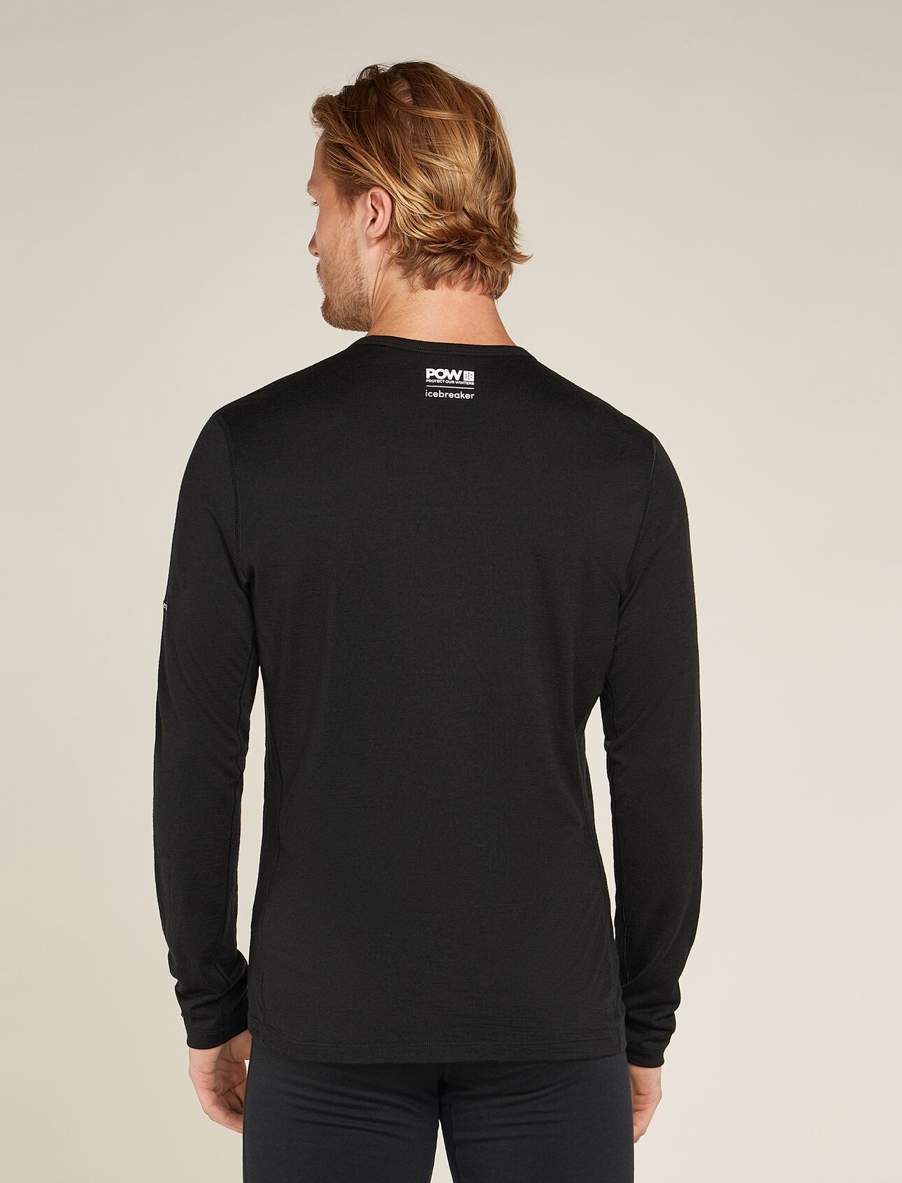 Мерино фланела Icebreaker Mens Merino 200 Oasis LS Crewe Thermal Top POW - Image 2