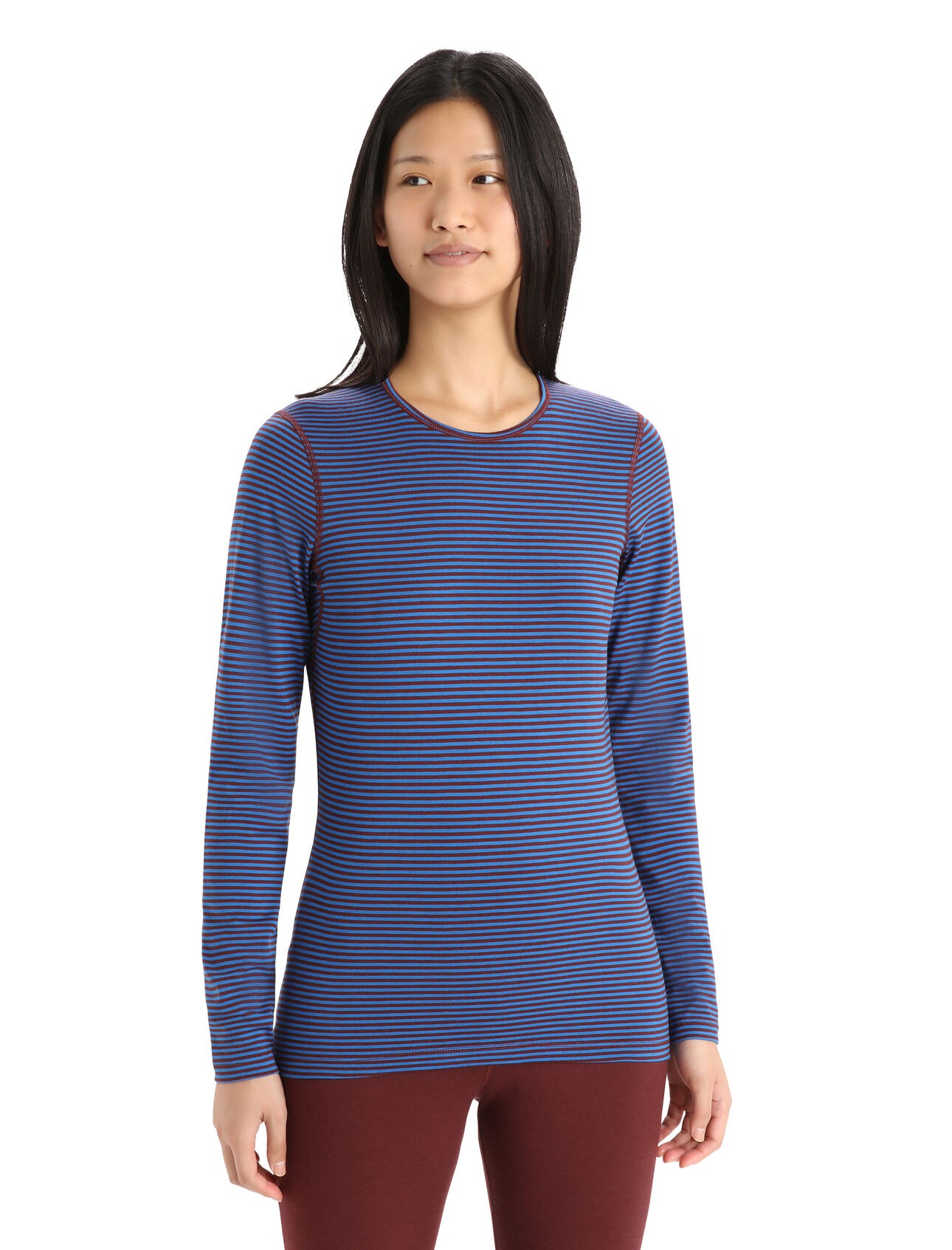Мерино фланела Icebreaker Womens Merino 200 Oasis LS Crewe Thermal Top - Image 2