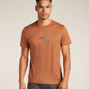 Мерино тениска Icebreaker Mens Merino  150 TL SS Tee Slimey Salamander