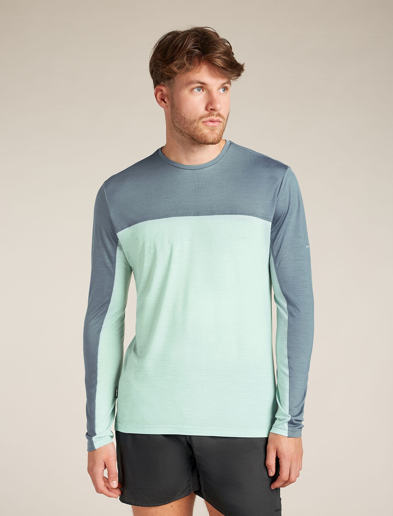 Тениска с дълъг ръкав Icebreaker Mens Merino Blend 125 Cool