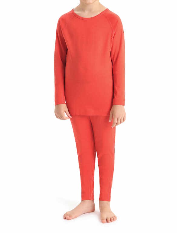 Мерино фланела Icebreaker Kids Merino 200 Oasis LS Crewe Thermal Top - Image 2
