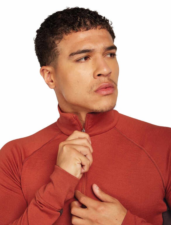Мерино термоблуза Icebreaker Mens Merino 260 ZoneKnit Half Zip Thermal Top - Image 8