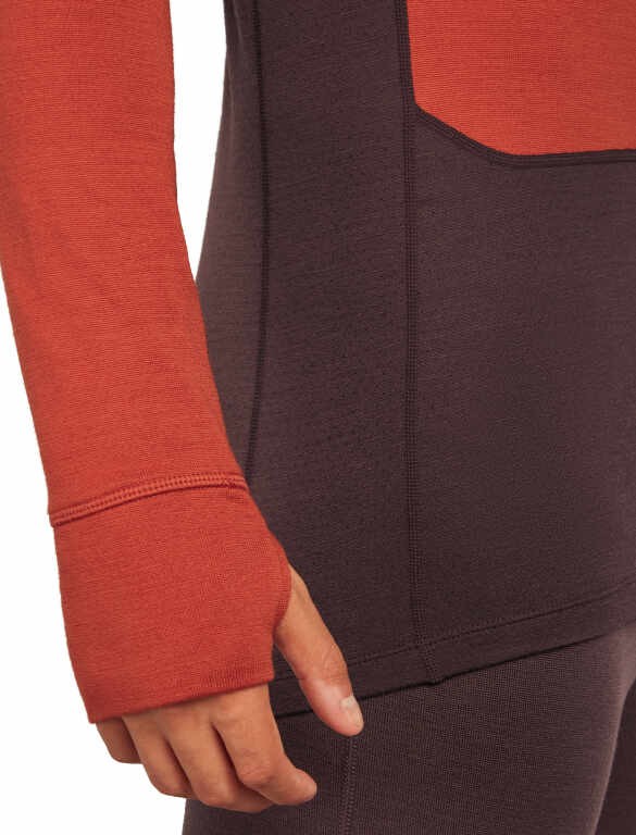 Мерино термоблуза Icebreaker Mens Merino 260 ZoneKnit Half Zip Thermal Top - Image 6